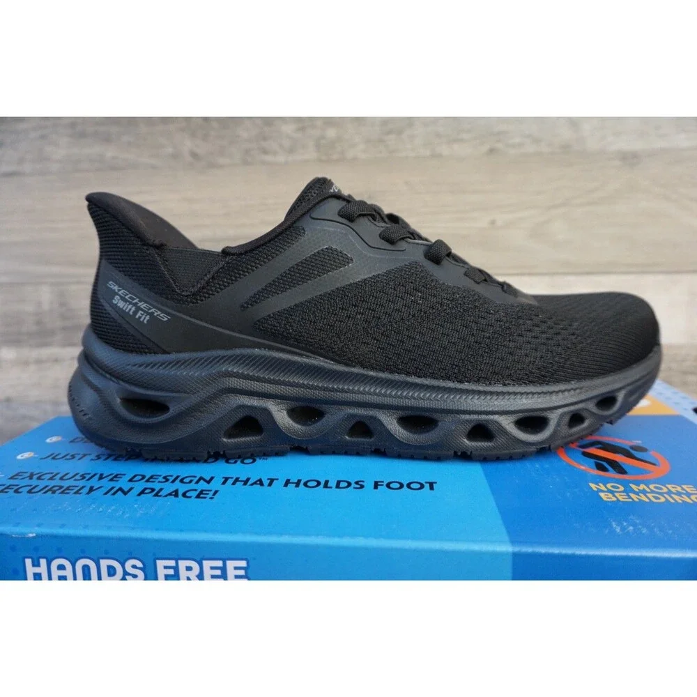 Skechers Men's Glide Step Sneaker Hands Free Swift Fit Sz 9 Slip On Shoes